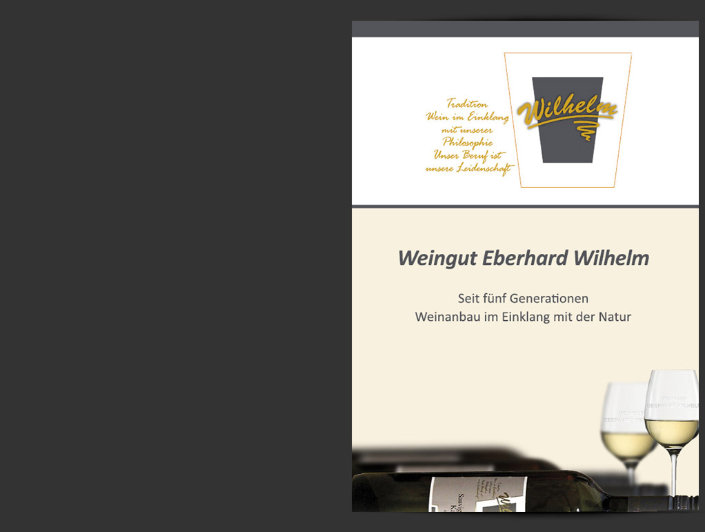 Produktbroschüre Weingut Eberhard Wilhelm